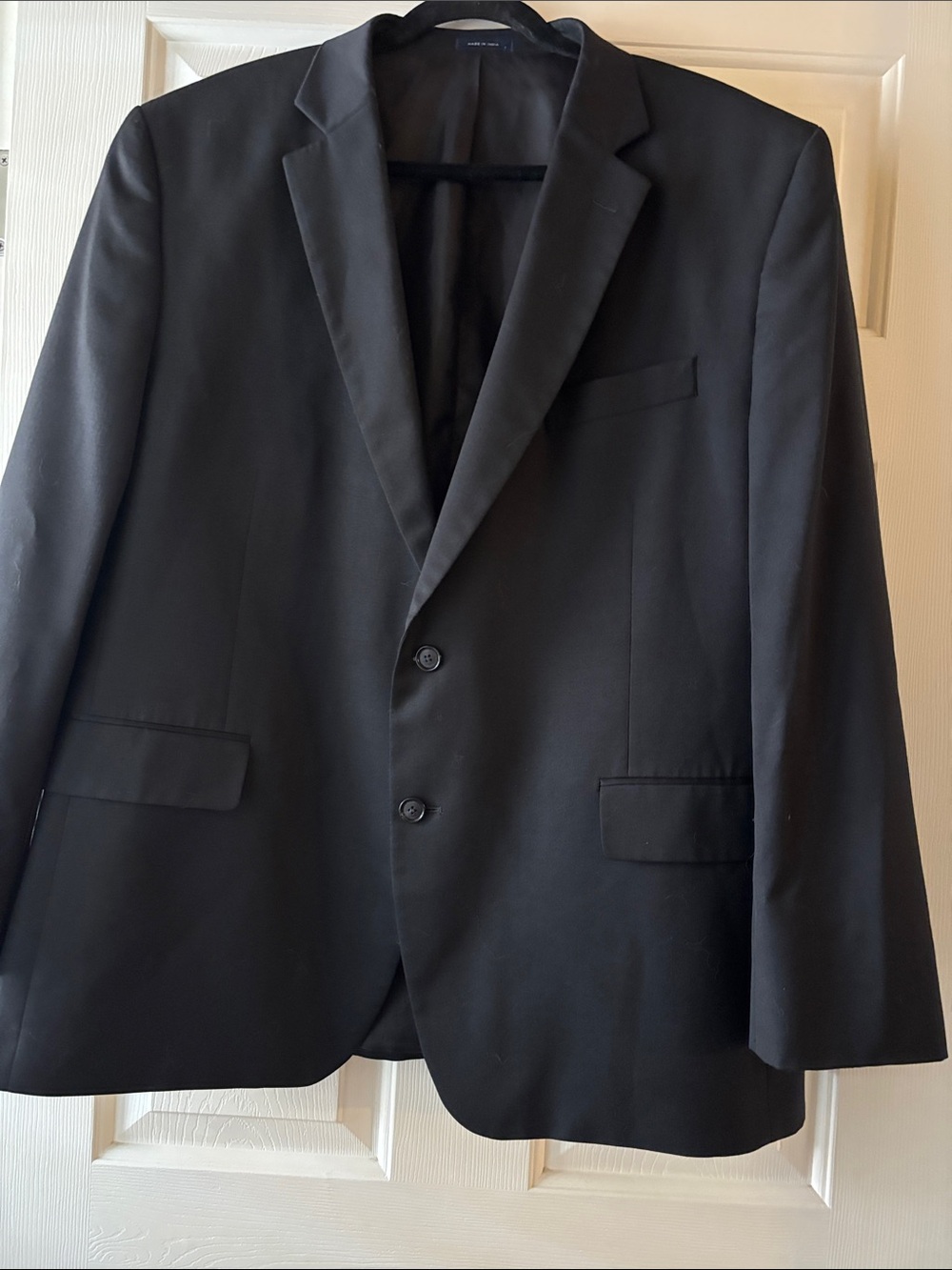 Stafford Black Two-Button Suit Jacket